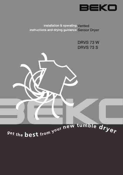 Beko Clothes Dryer DRVS 73 S-page_pdf